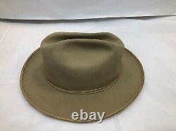 Vintage Stetson Royal 7 1/8 Western Fedora Cowboy Hat Includes Original Box