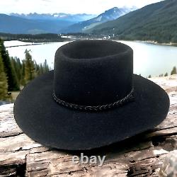 Vintage Stetson Stallion Black Hawk Cowboy Hat Western Rodeo Yellowstone