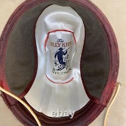 Vintage Stetson THE BILLY KIDD Western Suede Ski Cowboy Hat? 6 3/4 USA Rare