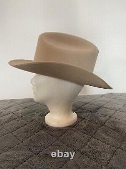 Vintage Stetson XXXX Beaver Silverbelly Cowboy Hat NOS Papers Pin