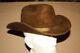 Vintage Stevens 5x Beaver Heavy Texture Dark Brown Western Cowboy Hat Sz. 7 1/8