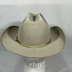 Vintage The Cow Lot Custom Beaver Fifty Extra Long Oval Western Cowboy Hat USA 7