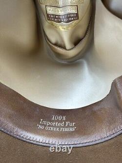Vintage Thoroughbred 10X Brown Western Cowboy Hat Yellowstone Gunsmoke 7 1/4