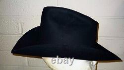 Vintage Western Cowboy Hat Beaver Brand 20X Made in USA 100% Beaver Black Size 7