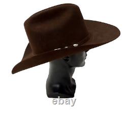 Vintage Wranglers Brown 10X Beaver Felt Hat 7 1/2 Western Cowboy Hat Yellowstone