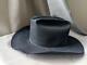 Vintage Xxx Beaver Cowboy Rancher Hat 7-1/2 Zzz Lo Black M