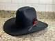 Vintage New Resistol Black Cowboy Hat 4x Beaver Size 7 1/4