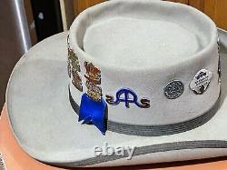 Vintages 1950s Stetson Xxx Beaver Cowboy Hat