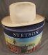 Vtg 1950s 3x Beaver Stetson Open Road Fedora 7 1/8 Cowboy Hat W Box & Tag