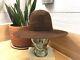 Vtg 3xxx Beaver Stetson Sun Faded Black Tombstone Western Cowboy Hat Sz 7 1/8
