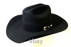 Vtg. BAILEY 8x Beaver Cowboy Hat Sz. 7 1/8'' Black USA GUC Look/Read