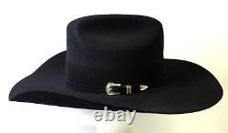 Vtg. BAILEY 8x Beaver Cowboy Hat Sz. 7 1/8'' Black USA GUC Look/Read