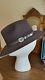 Vtg Beaver Hat Hale Hat Store Sz7 (56) Usa Grey Genuine Fur Felt 10x Custom Made