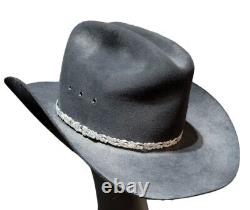 Vtg Beaver Brand Hats Since 1860 Fur Felt 4x Western Roundup Cowboy Sz 7 5/8