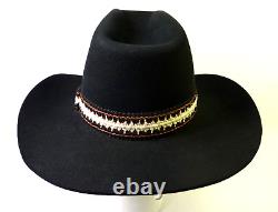 Vtg. Beaver brand Cowboy Hat Black Sz. 6¾ 5X Quality GUC Pls. Look/Read