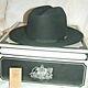 Vtg Black Stetson Open Road 3x Beaver Fur Felt Cowboy Hat Size 7 1/8 Withbox