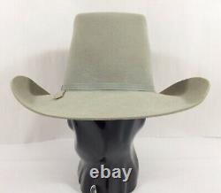 Vtg DORIAN 7X Beaver Quality Fur Felt Cowboy Hat Handcrafted 7 1/4 Beige UNUSED