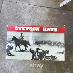 Vtg John B Stetson 4x Beaver D Palo Duro Cowboy Hat F2063 4-Inch Brim Sz 7 1/8