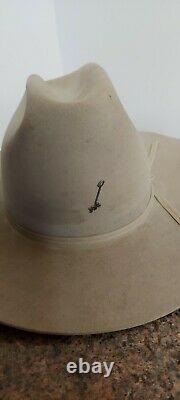 Vtg John B. Stetson Company, 4X Beaver, Made in USA, XXXX Beige Cowboy Hat 7 1/8