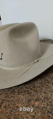 Vtg John B. Stetson Company, 4X Beaver, Made in USA, XXXX Beige Cowboy Hat 7 1/8