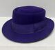 Vtg New With Tags Beaver Brand Hat Fedora Purple Felt Size 7 Dress Hat Eur 56