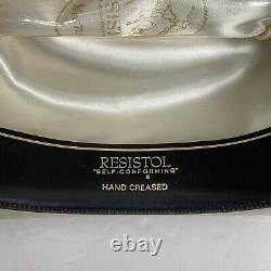 Vtg Resistol 10x Beaver Silver Grey Cowboy Hat W65 Ridgetop Self Conforming 7.5