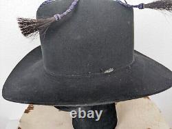 Vtg Resistol Cowboy Hat Oregon Self-Conforming 4XXXX Beaver 7-L Long Oval