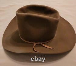 Vtg Resistol Dalton Self-Conforming Cowboy Hat XXX Beaver Long Oval Horseman