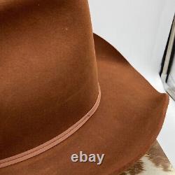 Vtg Resistol Self Conforming XXX Beaver Cowboy Hat Long Oval 7 1/4 014 Whisky