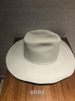 Vtg Resistol Silverbelly Long Oval Cowboy Hat 6 3/4 Beaver 4X Texas USA Western