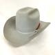 Vtg Stetson 7x Beaver Rancher Cowboy Western Hat Size 7 Silverbelly W Box