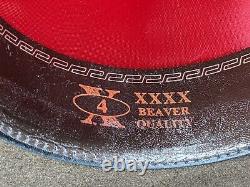 Wrangler Sheepskin beaver 4x Cowboy Hat Size 7 1/4